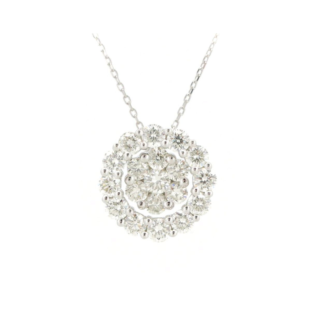 【中古】 GSTV ダイヤモンド ネックレス 0.35ct 0.65ct Pt950(プラチナ)/Pt850(プラチナ) 質屋出品 【コンビニ受取対応商品】 ジュエリー
