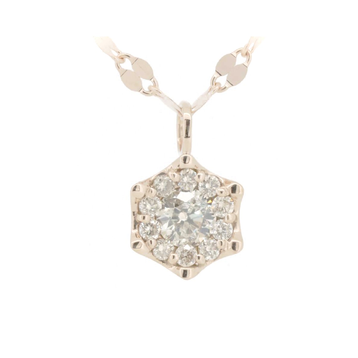 【中古】 エステール アスタイーリス ダイヤモンド ネックレス 0.31ct K18PG(18金 ピンクゴールド) 【コンビニ受取対応商品】 ジュエリー｜質　サイトウ