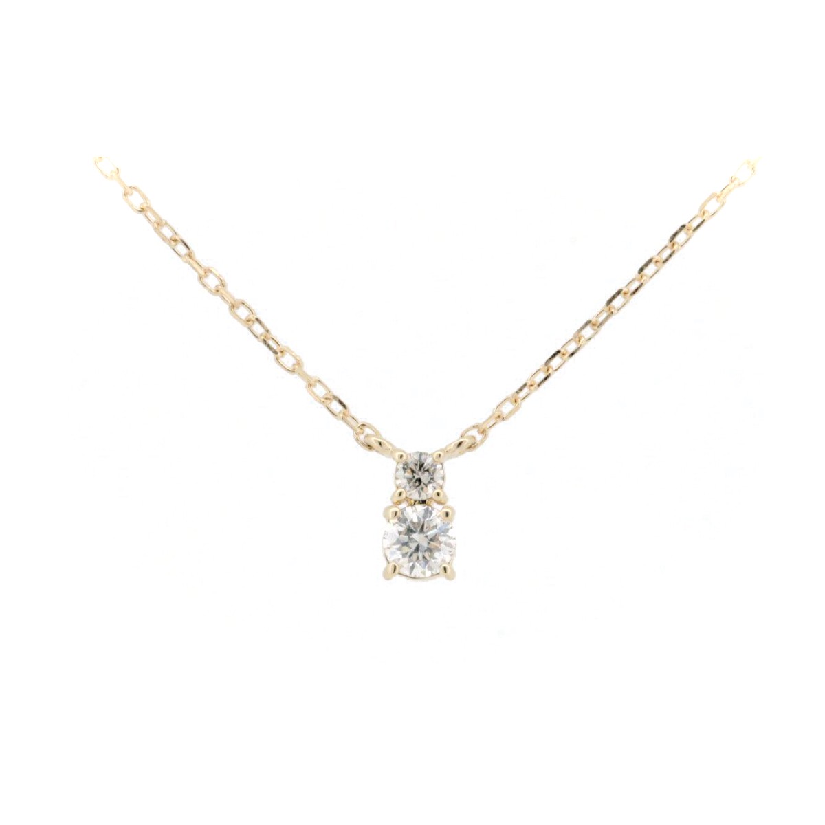 【中古】 ヨンドシー ダイヤモンド ネックレス 4℃ K18YG(18金 イエローゴールド) 質屋出品 【コンビニ受取対応商品】 ジュエリー|質 サイトウ