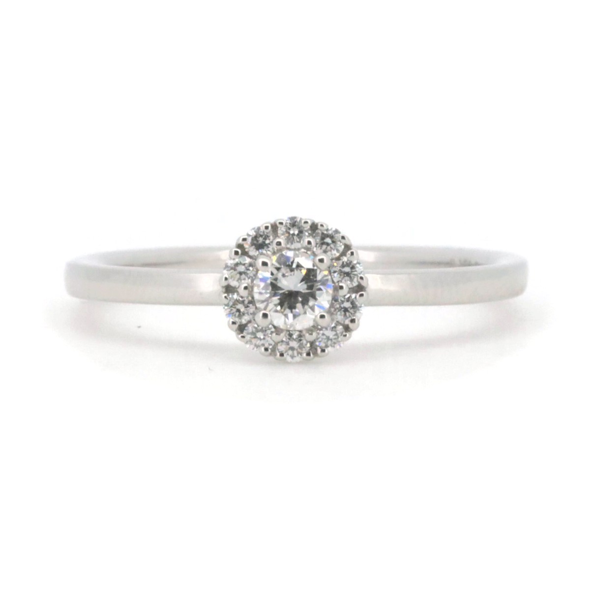 【中古】 GSTV ダイヤモンド リング 指輪 0.159ct D0.10ct 15号 PT950(プラチナ) 質屋出品 【コンビニ受取対応商品】 ジュエリー