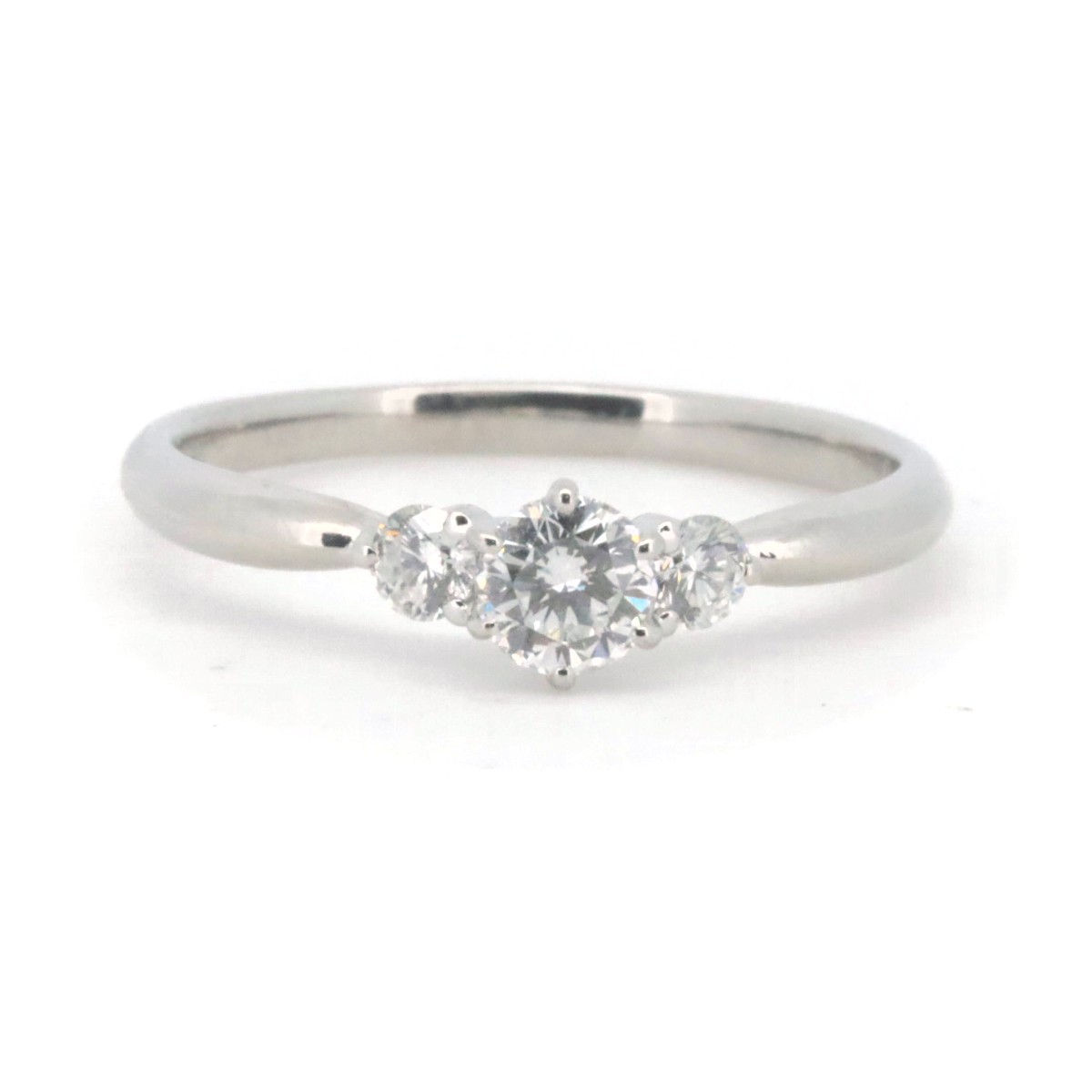 【中古】 D&D144 ダイヤモンド リング 指輪 0.29ct 0.15ct 13号 PT900(プラチナ) 質屋出品 【コンビニ受取対応商品】 ジュエリー