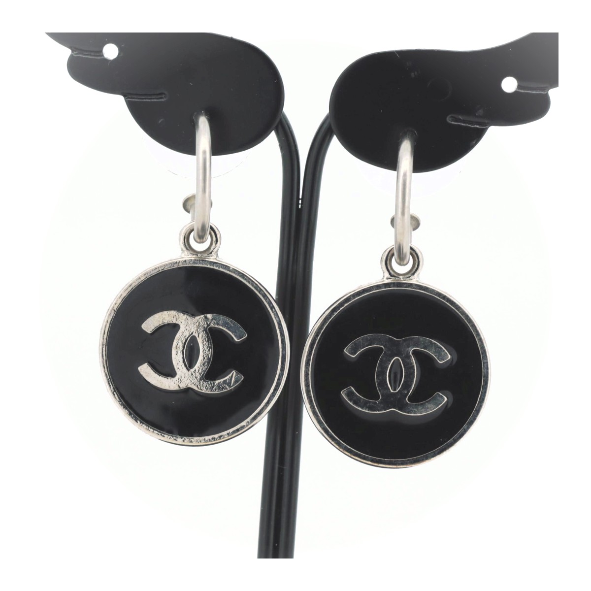 CHANEL 小さめ シルバーピアス CCマーク CHANEL シャネル ミニピアス ココマーク ラインストーン