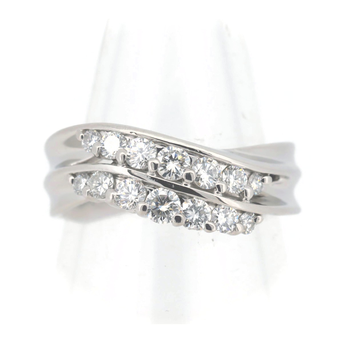 【中古】 モニッケンダム ミルキーウェイ ダイヤモンド リング 指輪 0.65ct 12号 PT900(プラチナ) 質屋出品 【コンビニ受取対応商品】 ジュエリー