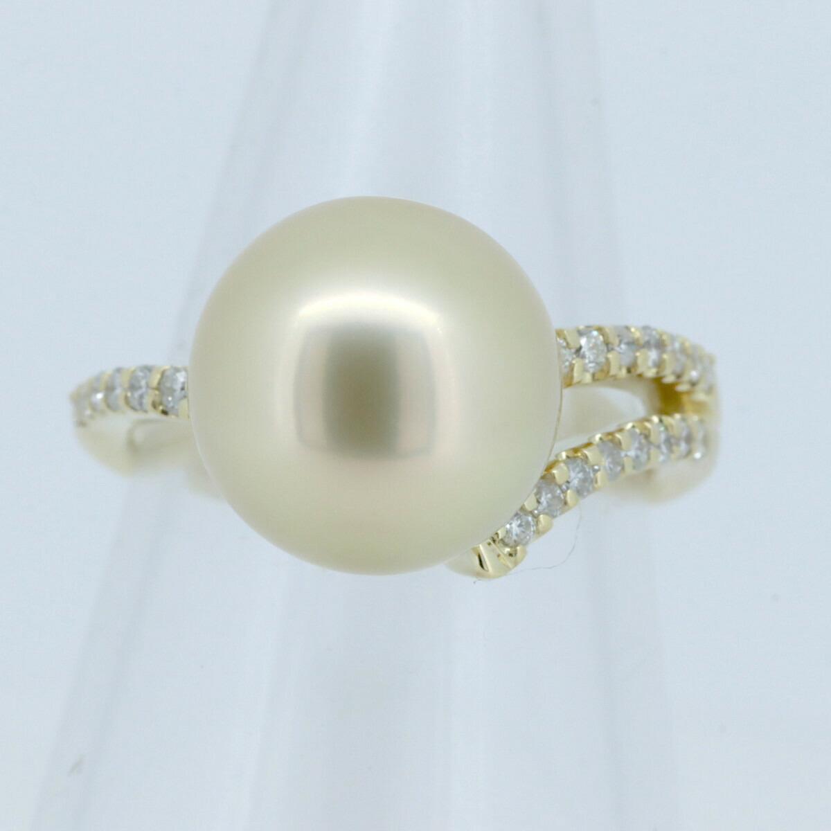 楽天市場】13.8mm オーロラムーンレインボー パール リング 13号 750