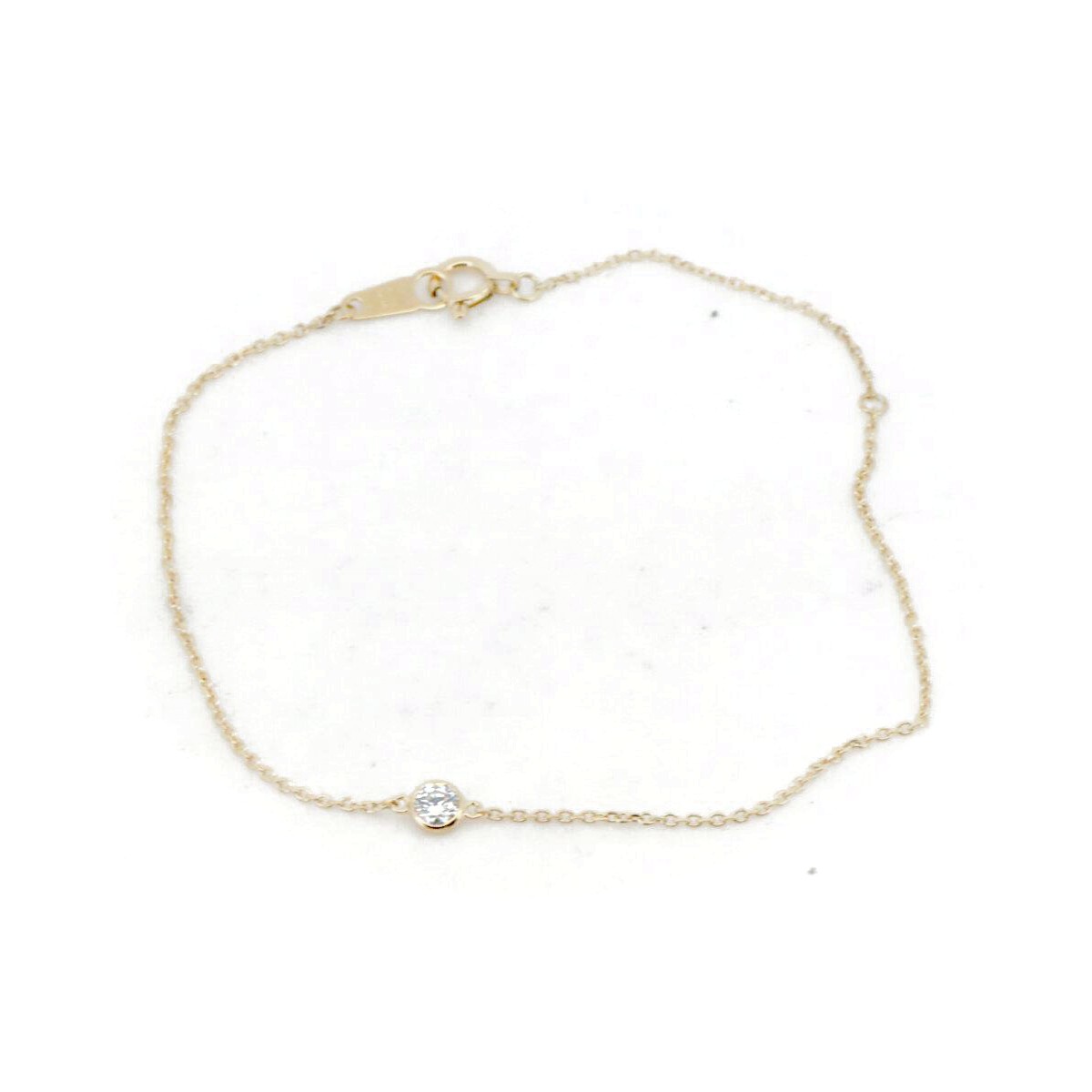 【中古】 オレフィーチェ ダイヤモンド ブレスレット 0.10ct K18YG(18金 イエローゴールド) 質屋出品 【コンビニ受取対応商品】 ジュエリー