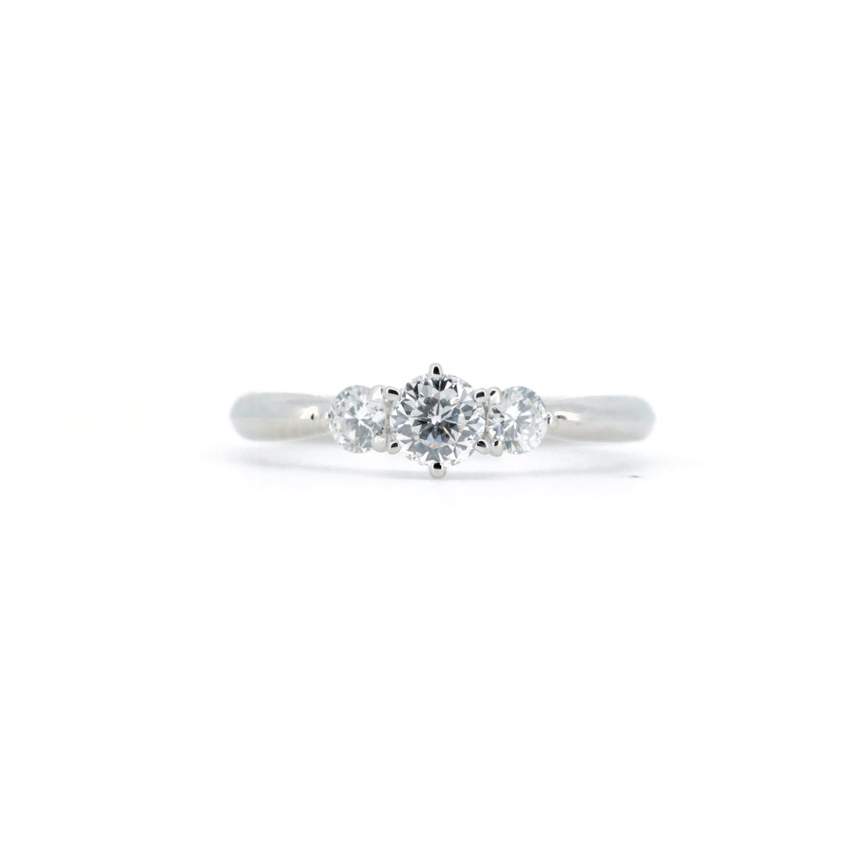【中古】 D&D144 ダイヤモンドリング 指輪 0.23ct 0.16ct 7号 PT900(プラチナ) 質屋出品 【コンビニ受取対応商品】 ジュエリー
