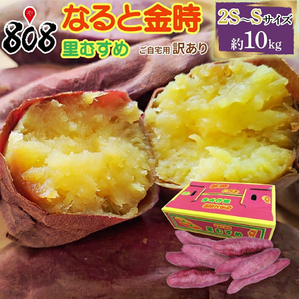 【送料無料】【徳島県産】訳あり　なると金時　里むすめ　2S～Sサイズ　約10kg(北海道沖縄別途送料加算)