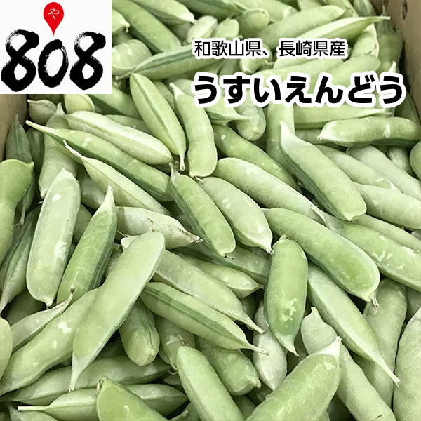 楽天市場 送料無料 和歌山県 長崎県産 秀品 うすいえんどう 約2kg 北海道沖縄別途送料加算 808青果店