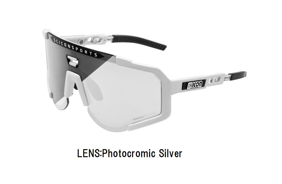 【送料無料】SCICON SPORTS AEROSCOPE (シーコン スポーツ エアロスコープ ) FRAME:White Gloss Photocromic Silver サングラス 19,208円