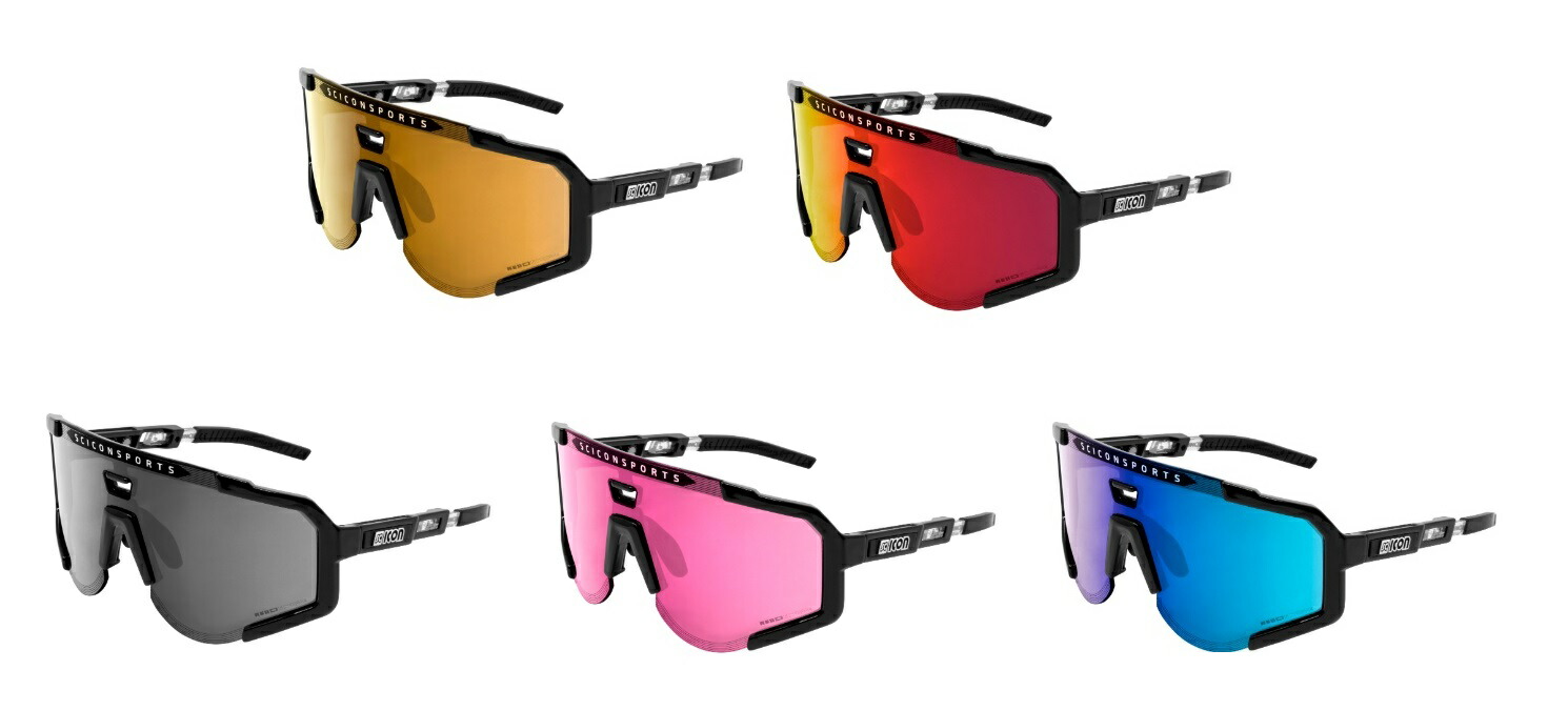 【貨物輸送無料】SCICON SPORTS AEROSCOPE (シーコン 運動競技 エアロ領域 ) FRAME:Black Gloss 黒眼鏡