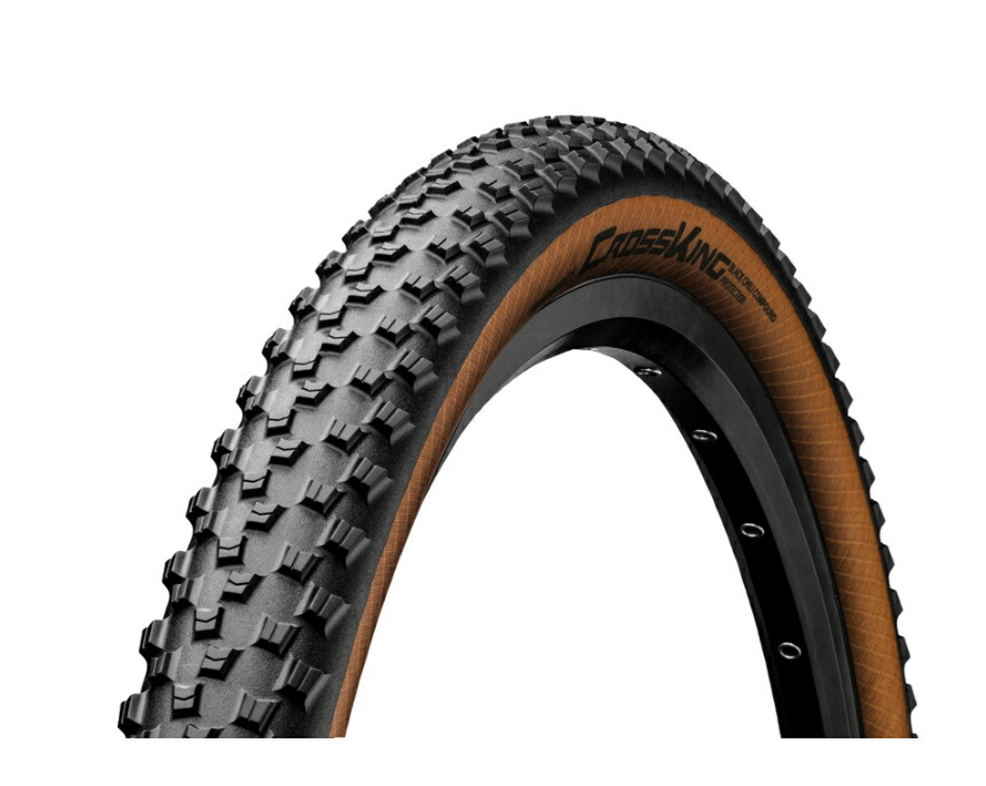 【送料無料】CONTINENTAL CROSS KING PROTECTION (コンチネンタル クロス キング プロテクション) Black/Transparent skinチューブレス/レディ MTB タイヤ|81496@bicycle