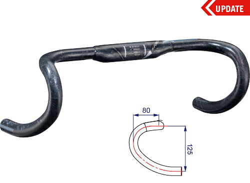 【送料無料】FSA K-FORCE HB carbon gray compact (エフエスエー ケーフォース ハンドルバー カーボン グレー コンパクト) ハンドル｜81496＠bicycle
