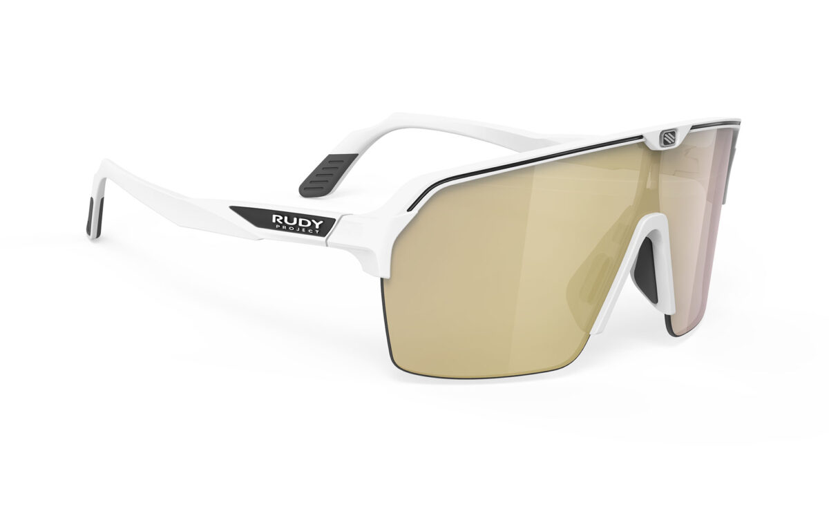 【貨物輸送無料】RUDYproject(ルディプロジェクト) spinshield air スピンシールドエア ホワイトマットフレーム マルチレーザーゴールドレンズ（SP845758) スポーツ・アウトドア-スポーツサングラス