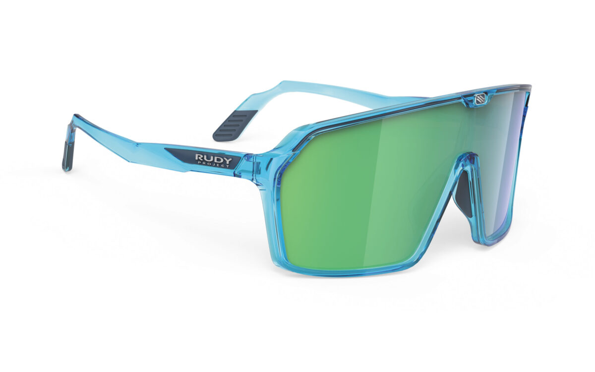【送料無料】RUDYproject(ルディプロジェクト) spinshield スピンシールド クリスタルアズールフレーム マルチレーザーグリーンレンズ（SP724168)