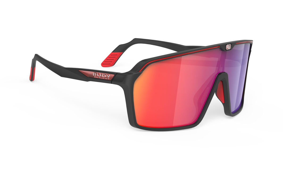 【送料無料】RUDYproject(ルディプロジェクト) spinshield スピンシールド ブラックマットフレーム マルチレーザーレッドレンズ（SP723806)｜81496＠bicycle