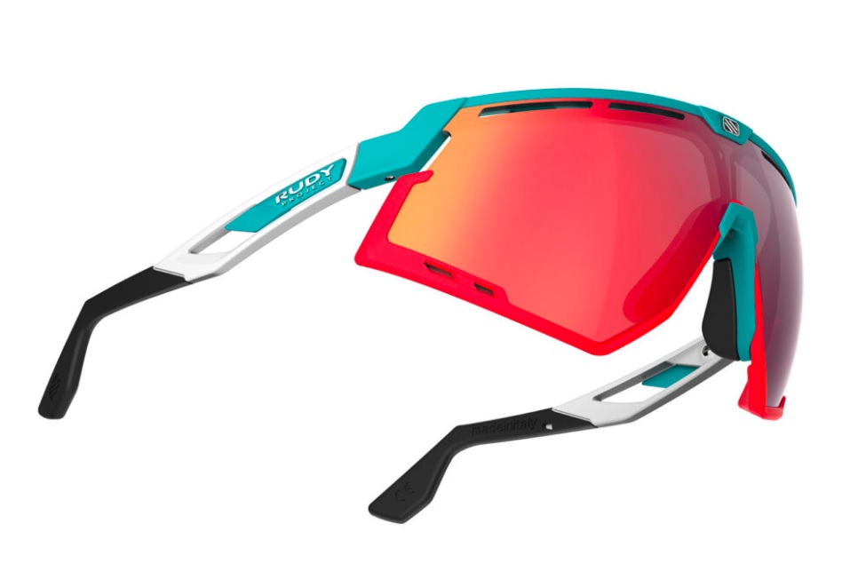 【送料無料】RUDYproject(ルディプロジェクト) DEFENDER (ディフェンダー) エメラルド - ホワイトマットフレーム / バンパーレッド マルチレーザーレッドレンズ (SP523823)