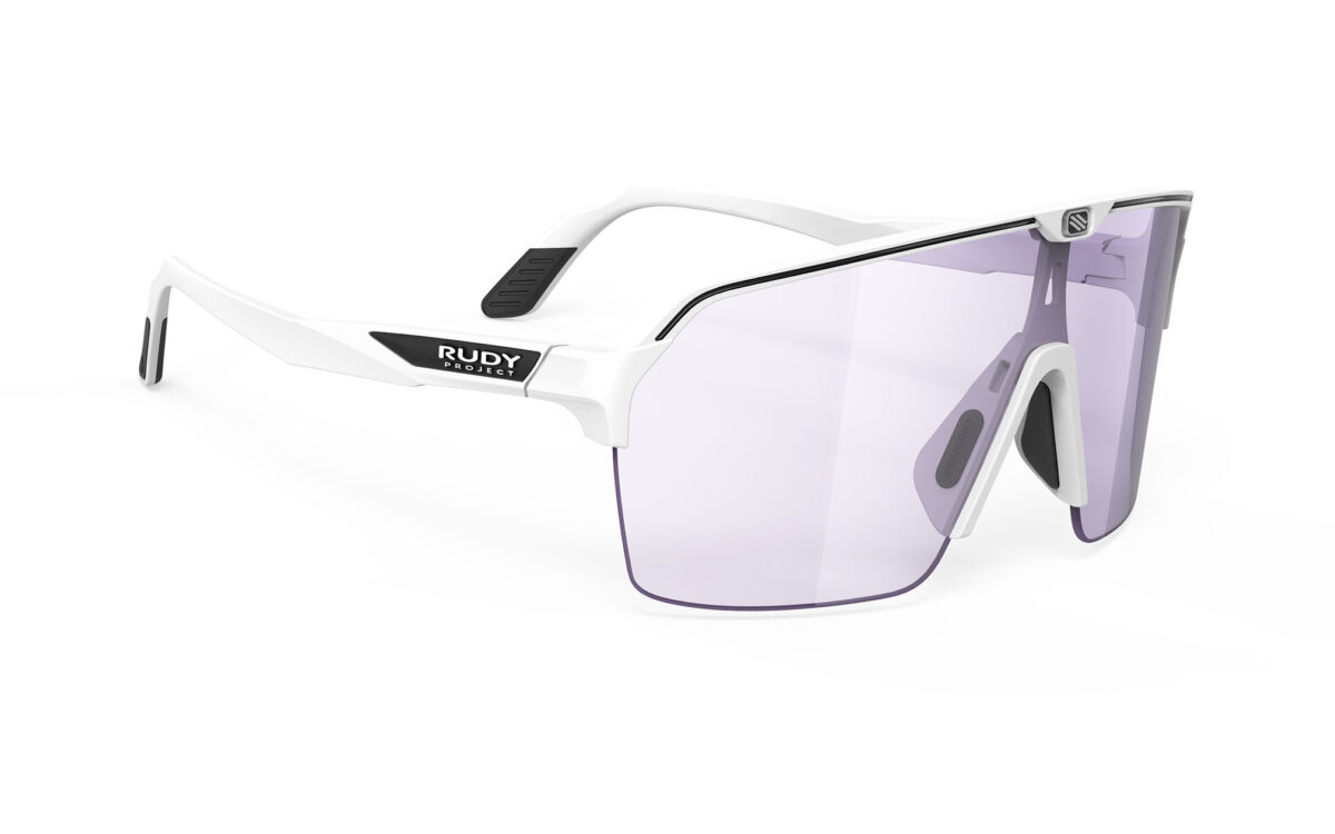 【送料無料】RUDYproject(ルディプロジェクト) spinshield air (スピンシールドエア) ホワイトマットフレーム インパクトX® 2 調光レーザーパープルレンズ（SP847558-0001)