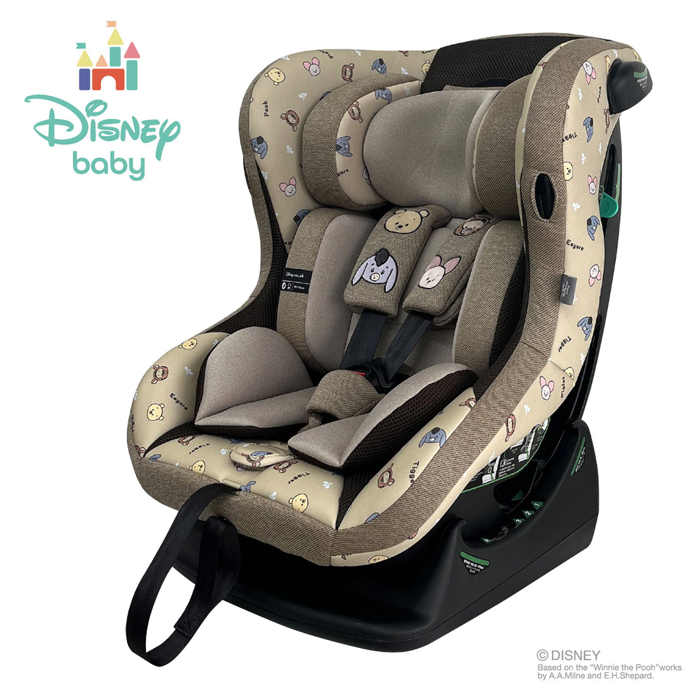 値下げしました！Disney ミッキー チャイルドシート レッド・ブラック Disney 新安全基準R129適合 イージーファンチャイルドシート