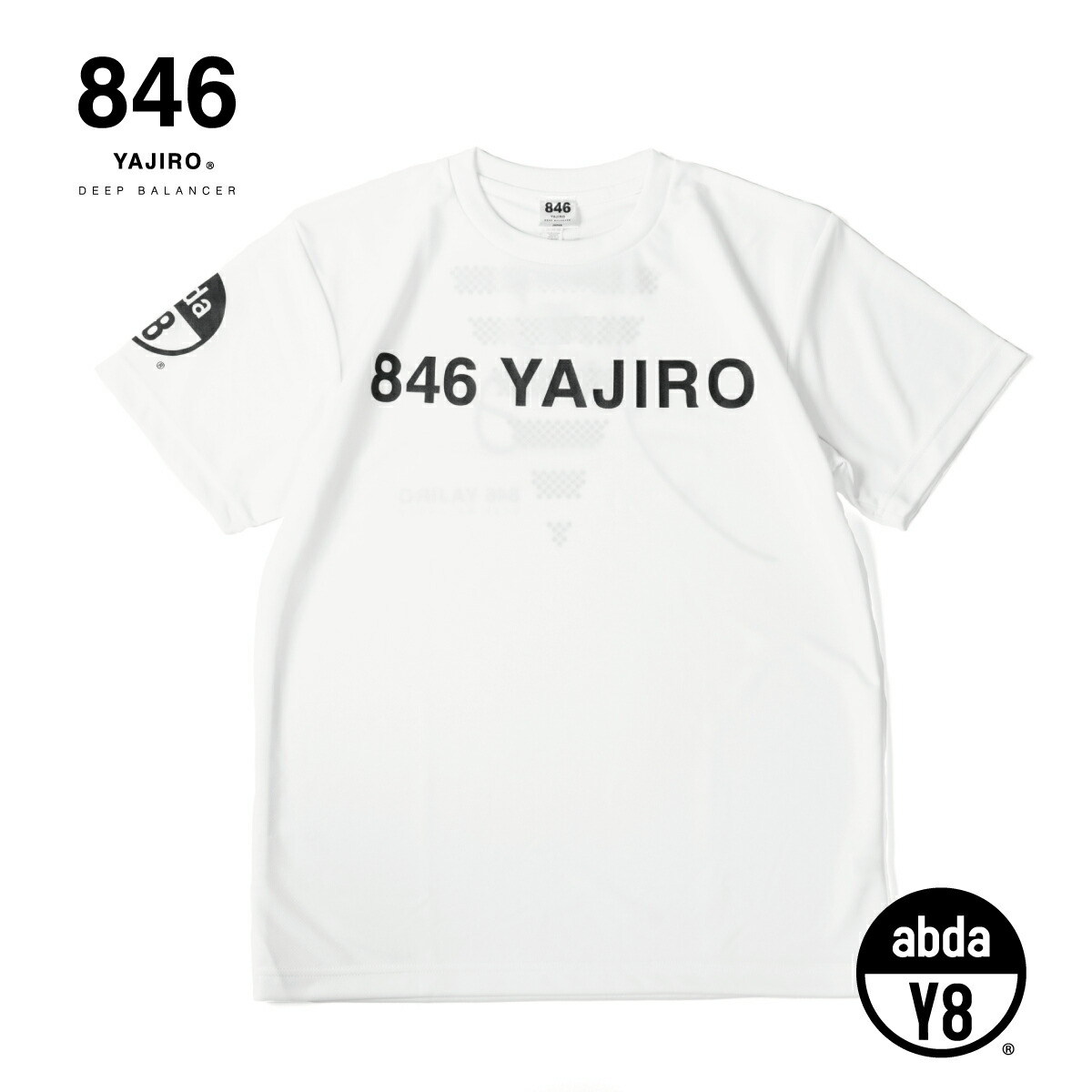 専門店 846 スポーツウェア joy series T-shirt back print White 