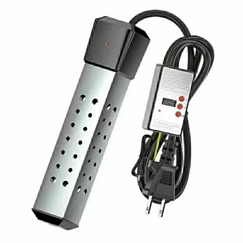 投げ込みヒーター 風呂 電気給湯器 【温度センサー付き】 1500W 湯沸かしヒーター サーモスタット付 70°自動オフ 追い焚き 対応 浴槽 バスタブ フットバス 家庭 アウトドア 学校用