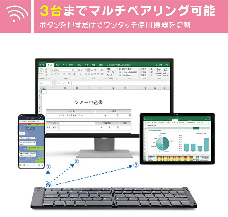 市場 iPad キーボード ワイヤレス スマホスタンド付き Bluetooth かな表記なし 軽量 US配列 静音 bluetooth 小型 折りたたみ