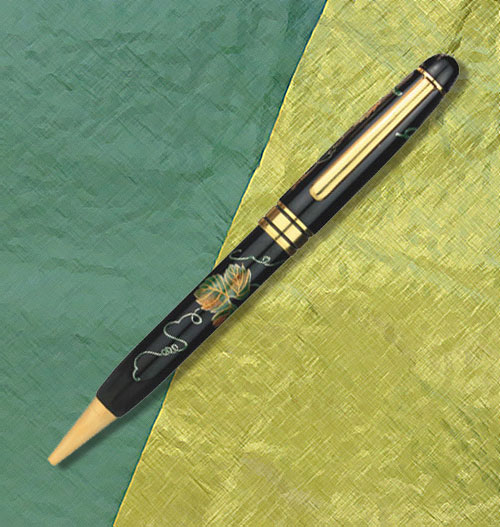 輪島塗 蒔絵 雅風 ボールペン〔葡萄/ぶどう〕<br>セキセイ AX-8805