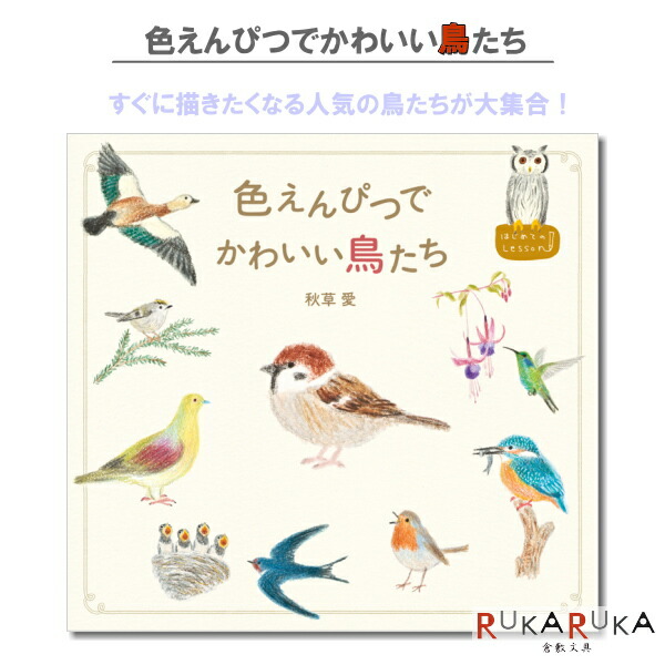 楽天市場 色えんぴつでかわいい鳥たち パイインターナショナル 1745 4636 ネコポス可 秋草愛 トリ とり 書き方 イラスト 本 おうち時間 倉敷文具ｒｕｋａｒｕｋａ