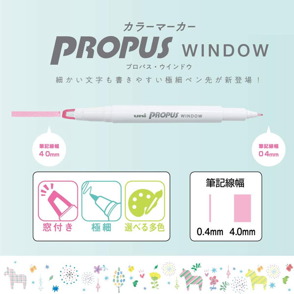 Uni PROPUS Window Highlighter Set - Basic Colour