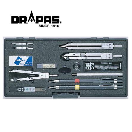 D式 製図器セット オール・イン・ワン製図器 10本組 25品 | 画材生活