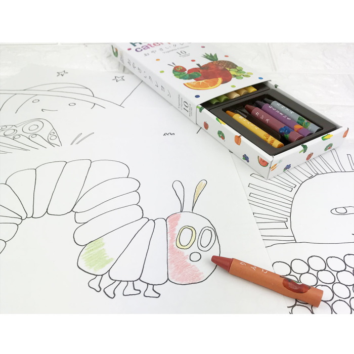 楽天市場 おやさいクレヨンぬりえセット はらぺこあおむし Dentra Dt Cn01 ネコポス不可 アート 画材 ギフト プレゼント おうち時間 エリック カール 倉敷文具ｒｕｋａｒｕｋａ