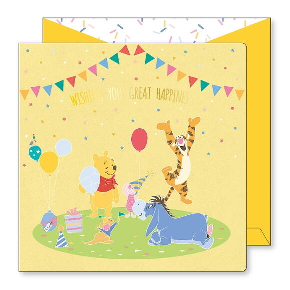 楽天市場 Disneyディズニー ポップアップ色紙 くまのプーさん A P J アートプリントジャパン 393 ネコポス不可 色紙 かわいい 華やか 女性向け お礼 寄せ書き 封筒付き 倉敷文具ｒｕｋａｒｕｋａ