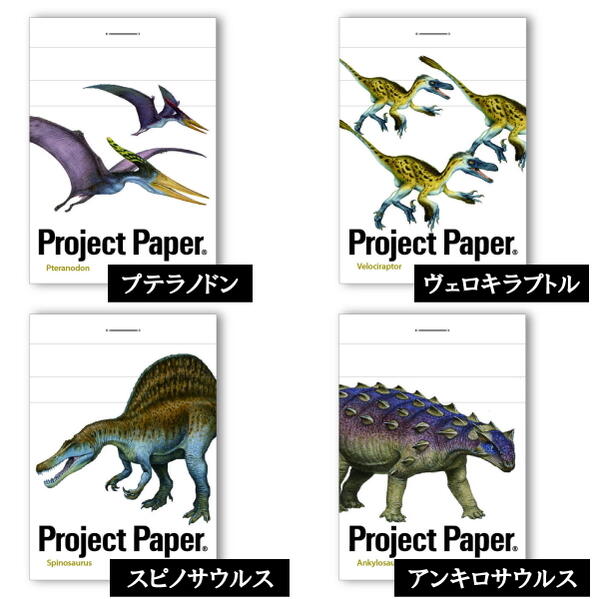 楽天市場 プロジェクトステッチメモ プロジェクトペーパー ダイナソー 全8種 サイズ 5mm方眼 オキナ 170 Pm37 ネコポス便可 恐竜 Dinosaur Project Paper 藤井康文 イラスト 携帯用 考案する 投影する 具体化する はっきり伝える 倉敷文具ｒｕｋａｒｕｋａ