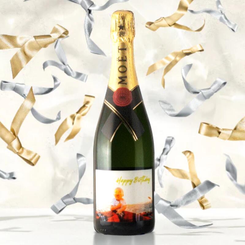 SEAL限定商品 モエ エ シャンドン ブリュット アンペリアル 写真ラベル moet chandon 白 シャンパン ピノノワール ピノムニエ  シャルドネ シャンパーニュ 750ml 使用例 fucoa.cl