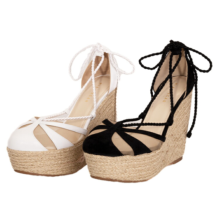 MIA BECAR SABRINA WEDGE サブリナ ウェッジ 115 サンダル ブラック ホワイト ハンドメイド ウェッジヒール イタリアンレザー レディース 夏 靴 おしゃれ