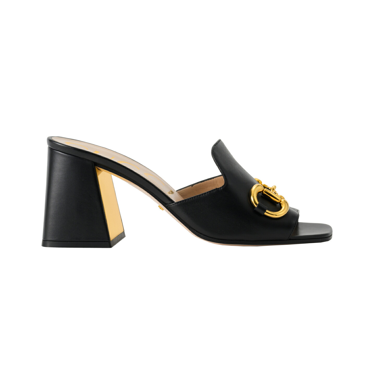 GUCCIグッチ　ウッドヒールサンダルミュール37（23.5）ブラウン 24-25新作 グッチ プリンスタウンミュール レディース (GUCCI