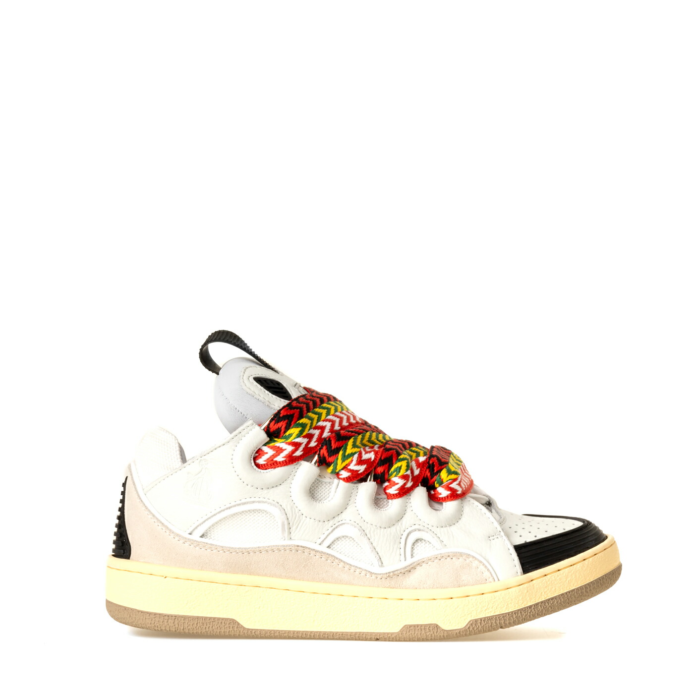 LANVIN PARIS CURB SNEAKERS 42国内正規　ランバン 良品○LANVIN ランバン CURB SNEAKER カーブスニーカー レザー