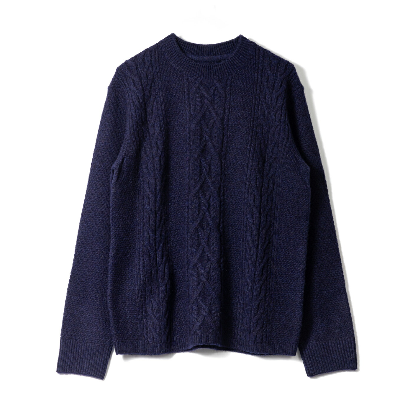 WAX LONDON 蝋涙大ロンドン HYATT CREW BRUSH CABLE AW25-KNT-HUT-BWN 労働者の一団のど頚 プルオーバー 米国海軍 メンズ 格好のいい 秋冬 AW25