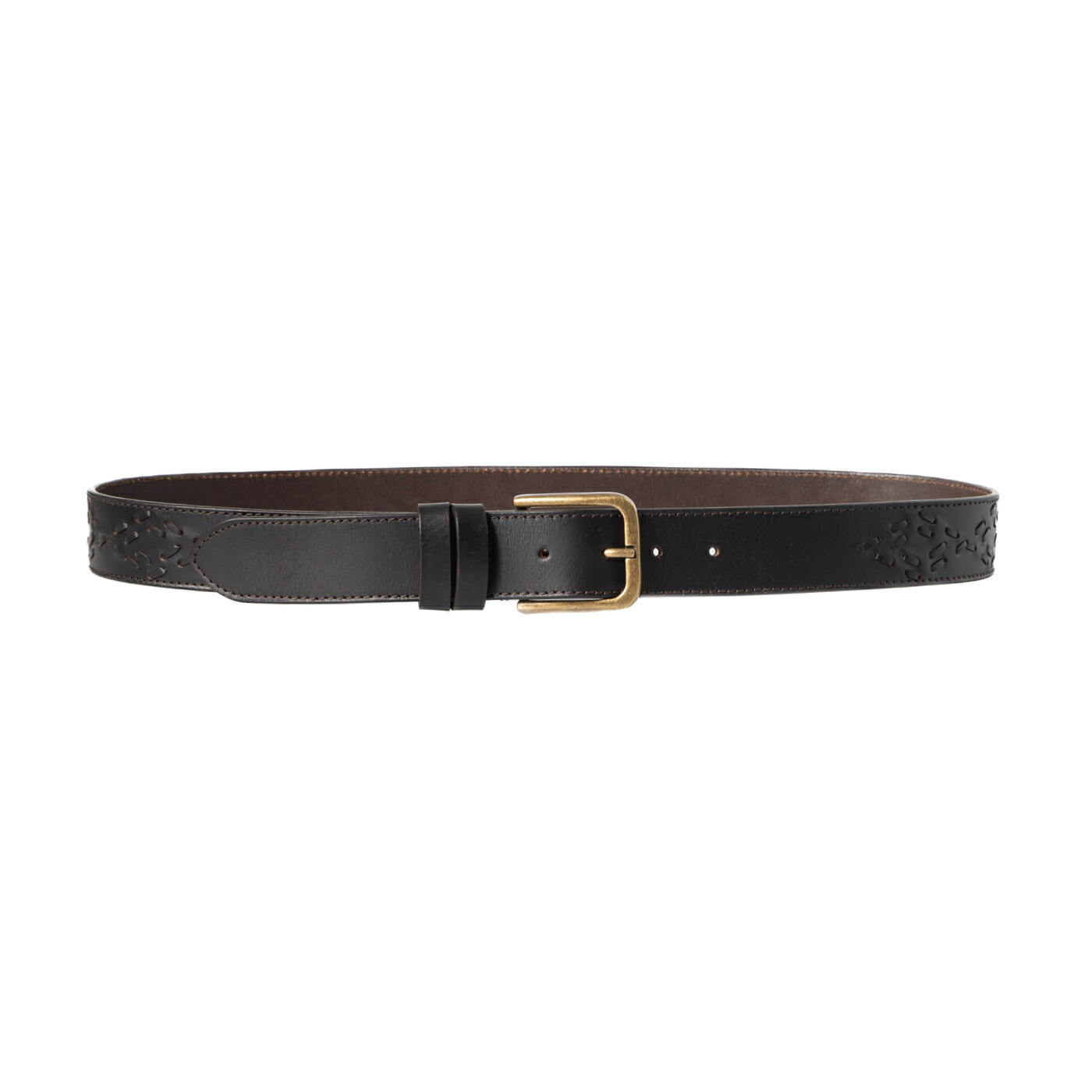 [最大限度10,000円クーポン券\u0026尖んがり5倍 11日まで] WAX LONDON 蝋涙英国の首都 PATON BELT GEO STITCHED LEATHER AW25-ACC-PAT-BZZ なめし革胴締め うす暗い赤銅色 メンズ 今めかしい 秋冬 AW
