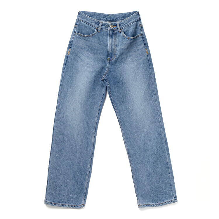 [全品クーポン&ポイント5倍 26日まで] ADERERROR アーダーエラー SIG SV TAG JEANS 01 BO42FYJE0101 ジーンズ コットン スカイブルー ユニセックス メンズ レディース おしゃれ 韓国ブランド｜8icons