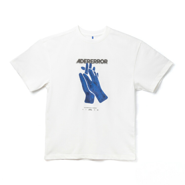 [最大限度10,000円引き換え証\u0026尖んがり5倍 11日まで] ADERERROR アーダーエラー T-SHIRT PRODUCT. 47 BO01SSTS0114 ティーシャツ 白いこと 綿織物 ユニ一発やる メンズ レディース 今めかしい 韓国ブランド名