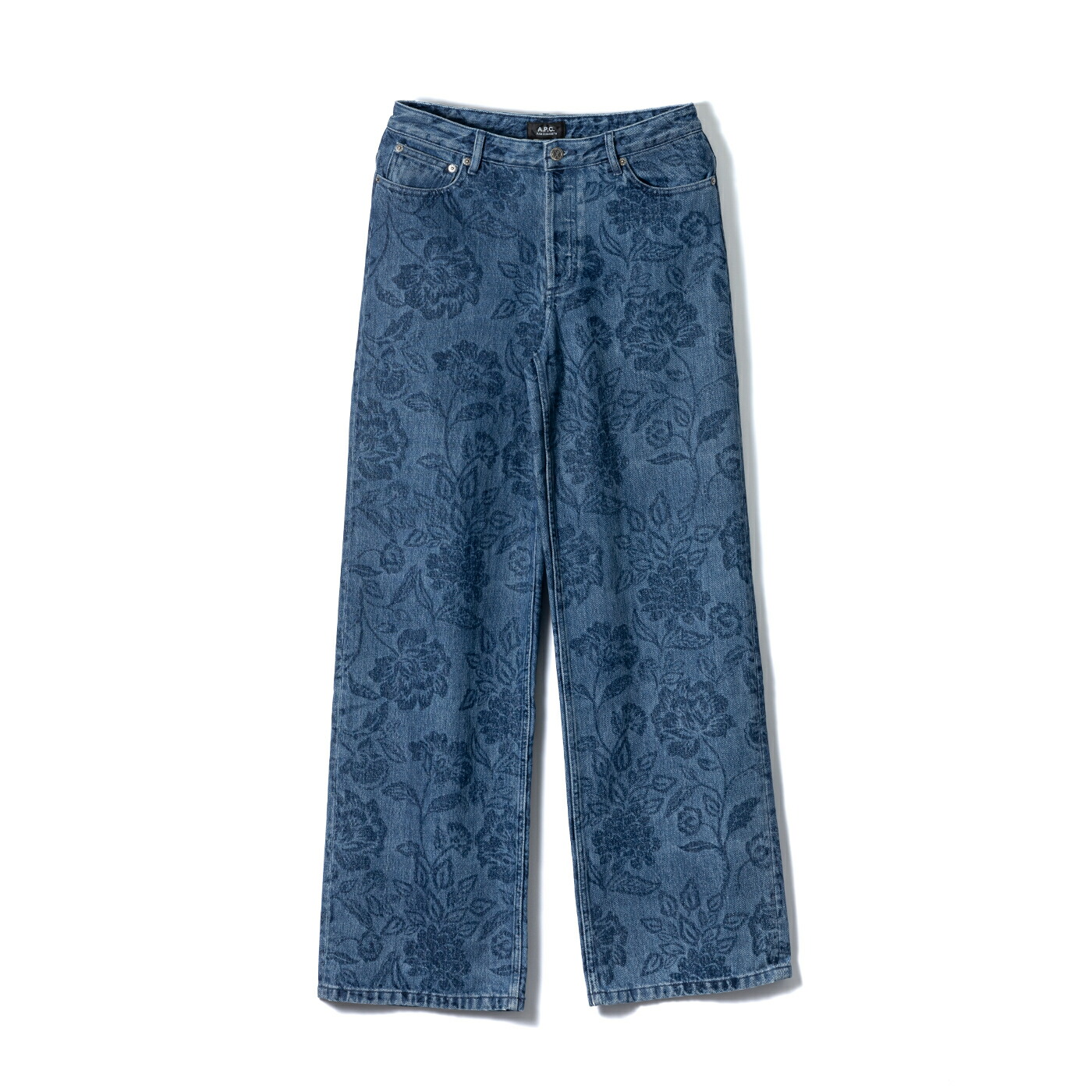 A.P.C. アーペーセー COHGQ-F09181 ELISABETH JEANS ジーンズデニム ボトムス レディース 綿織物 花柄 青み 青 普段使い走り 春 夏 執務室心地好い カジュ