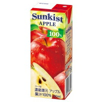 楽天市場】森永乳業 サンキスト100％アップル 200ml×24本 果実