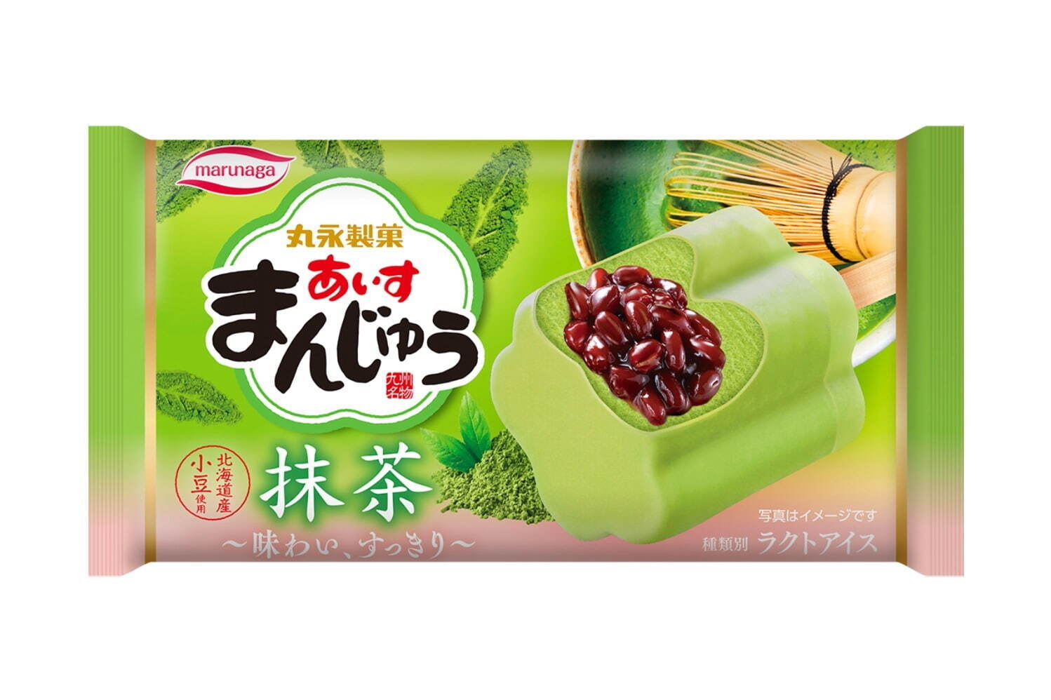 楽天市場】[アイス] 丸永製菓 あいすまんじゅう抹茶 90ml×20本