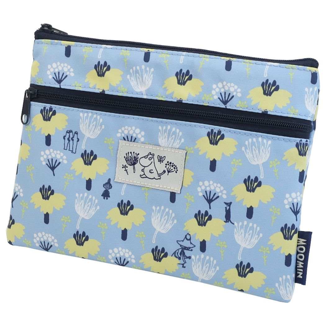 楽天市場 ムーミン 大人 可愛い 化粧ポーチ 平ポーチ フラットポーチ コスメポーチ 北欧 おしゃれ キャラクター グッズ 化粧 コスメ 別々収納 シンプル 小物入れ ブルー 青 おしゃれ 可愛いピアス8loop