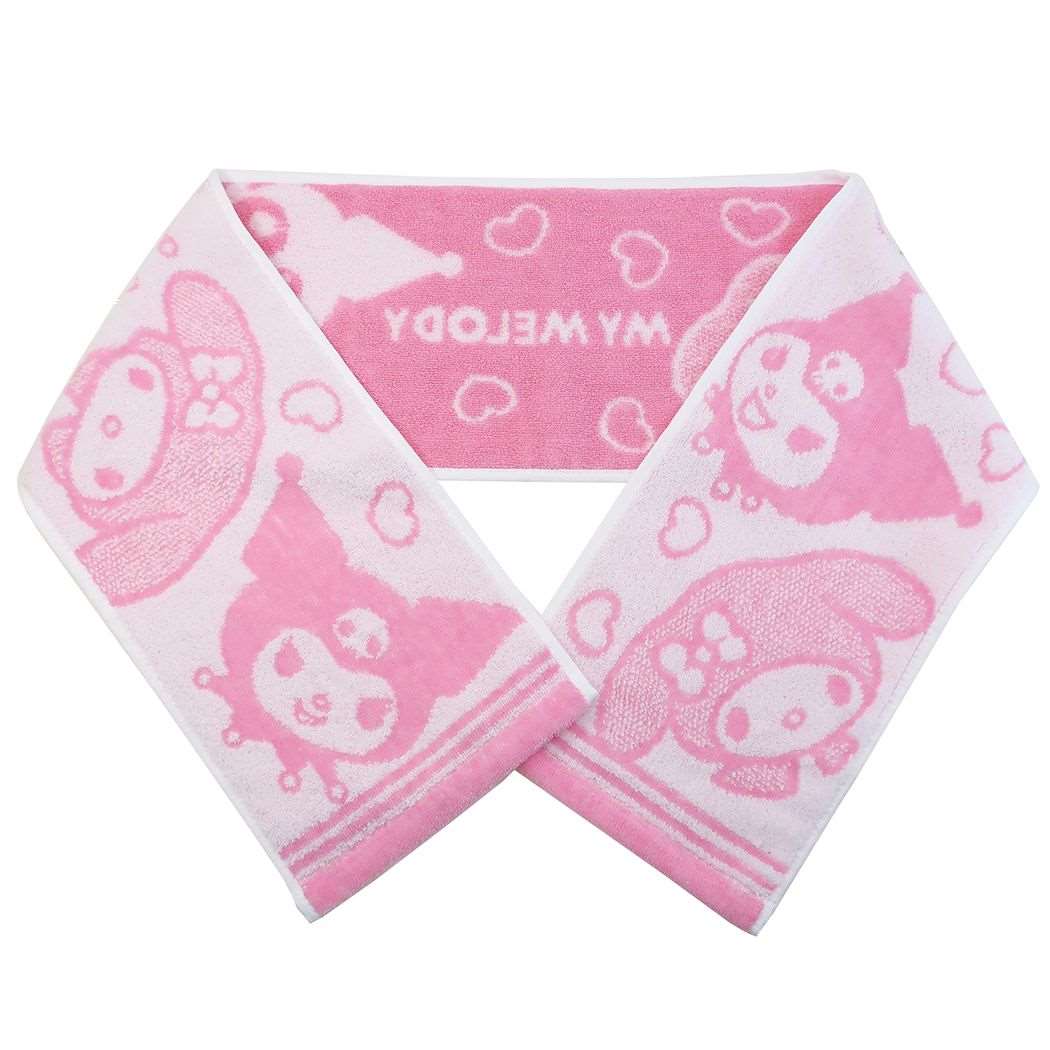 マイメロディ マフラータオル スポーツタオル 丸眞 ギフト雑貨 抗菌防臭 スリム ロングタオル コロコロマイメロ 女の子 サンリオ