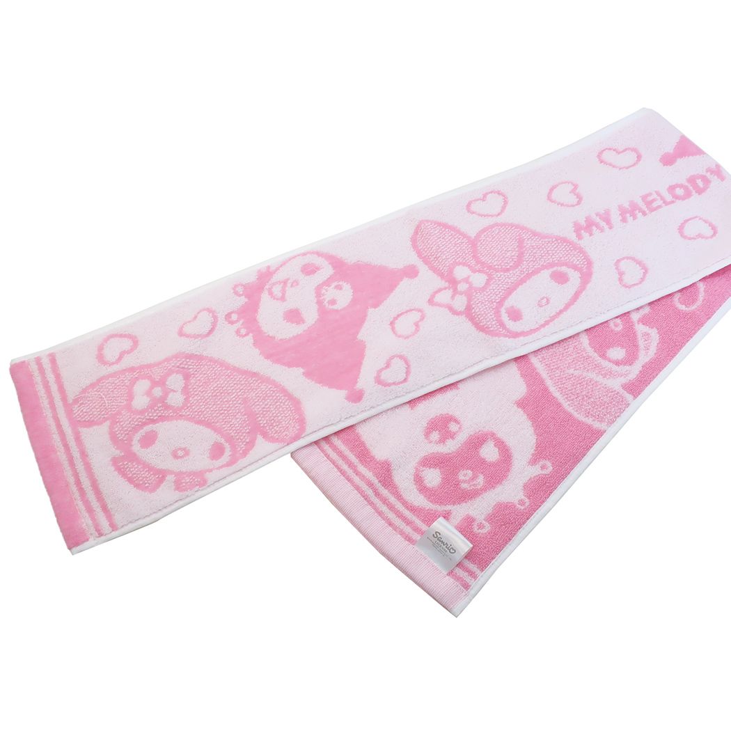 マイメロディ マフラータオル 女の子 コロコロマイメロ ギフト雑貨 サンリオ スポーツタオル 丸眞 抗菌防臭 スリム ロングタオル