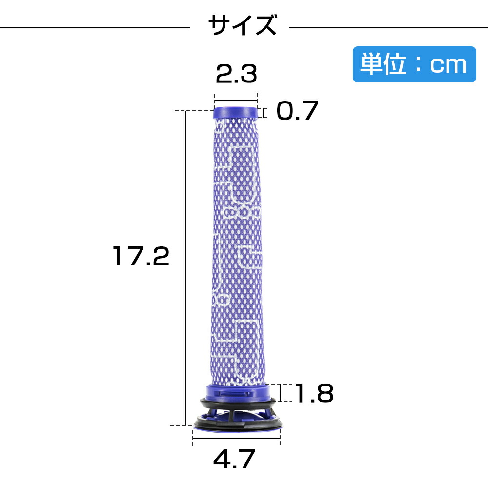 ダイソン掃除機フィルターDC58V6V7V8シリーズポストモーターフィルター交換フィルターフィルタ互換フィルター部品高品質HEPAフィルタ