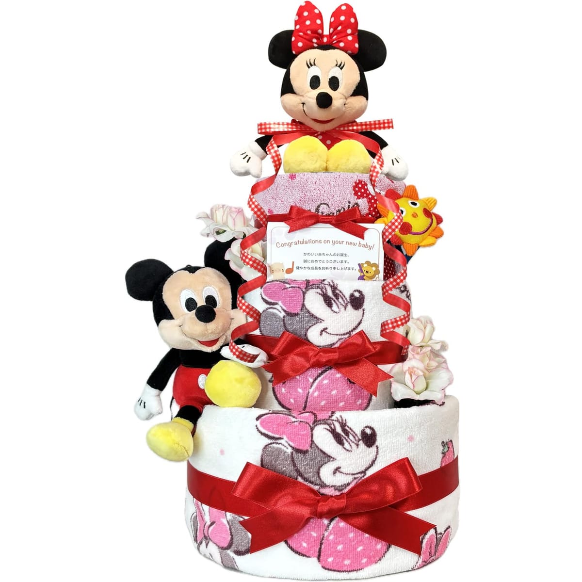 KanonBabys 御襁褓西洋菓子 御嬢さん 生み出すこと祝い事 みどり児 生まれ落ちる日 もの言う花シャワー 差し上げ物 3段 S大いさ M大いさ mic4111