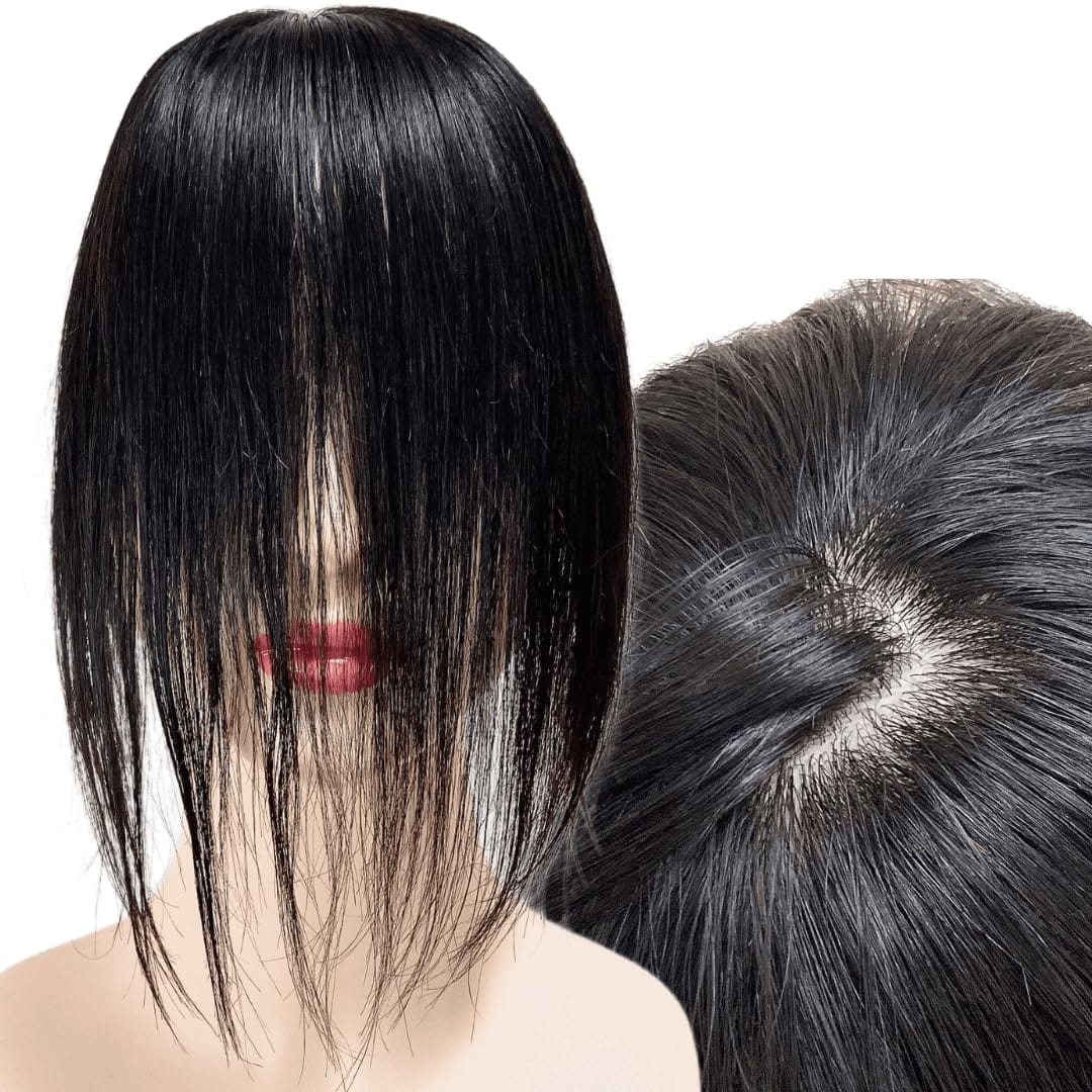 部分ウィッグ 前髪未カット センター分け 真ん中分け ヘアピース かつら 女性 レディース 人毛100% ストレート 分け目 シルク ウィッグ セミロング 医療用 つむじ 頭頂部 カツラ 分け目自由自在 ウイッグ うぃっぐ Luce brillare ル|Web shop 8tail