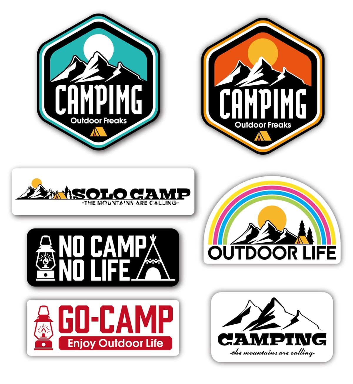楽天市場】キャンプ アウトドア ステッカー 防水 耐水 車 バイク